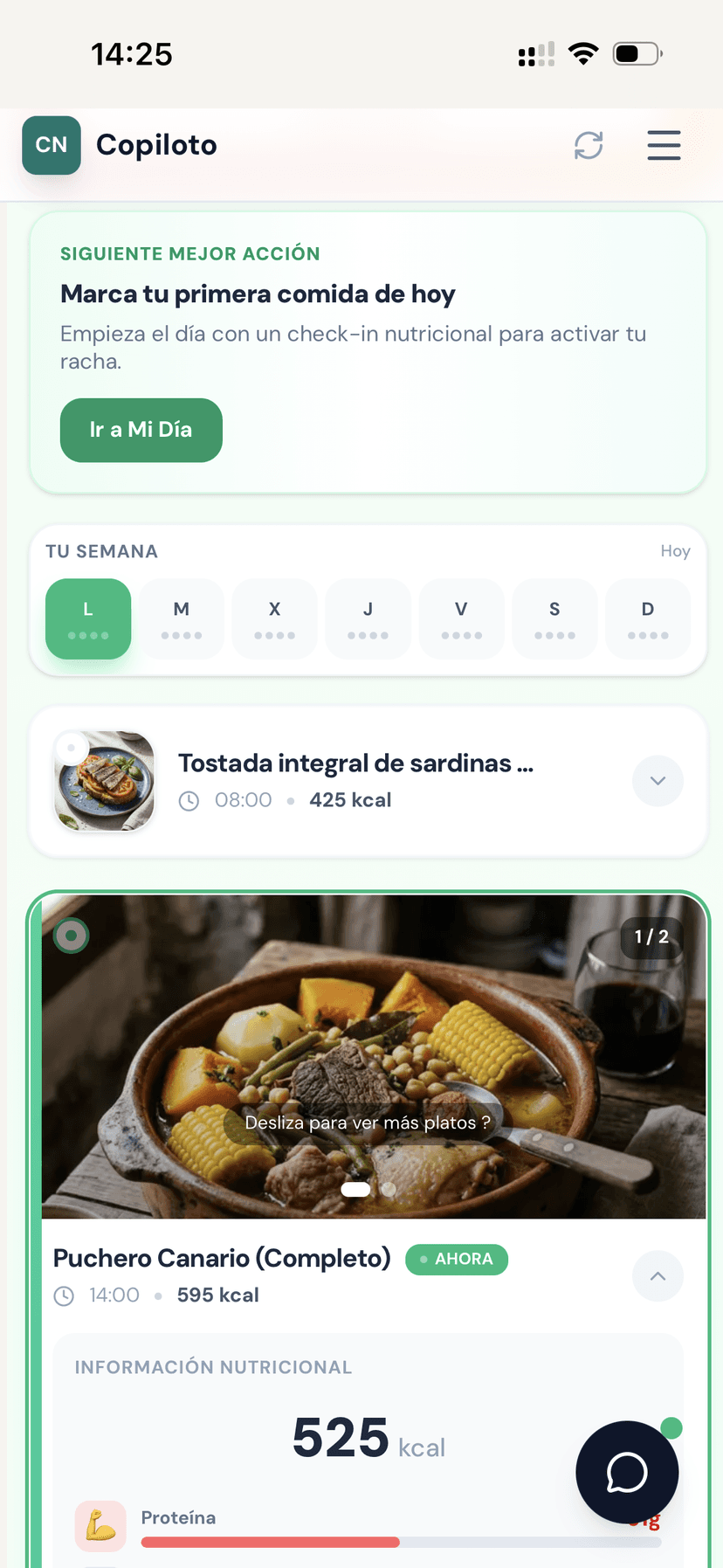 Plan de comidas